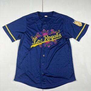 Kansas City Royals Los Royals Mexican Heritage SGA Jersey Hispanic MLB Men’s M